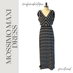 Mossimo Black & White Striped Maxi Dress